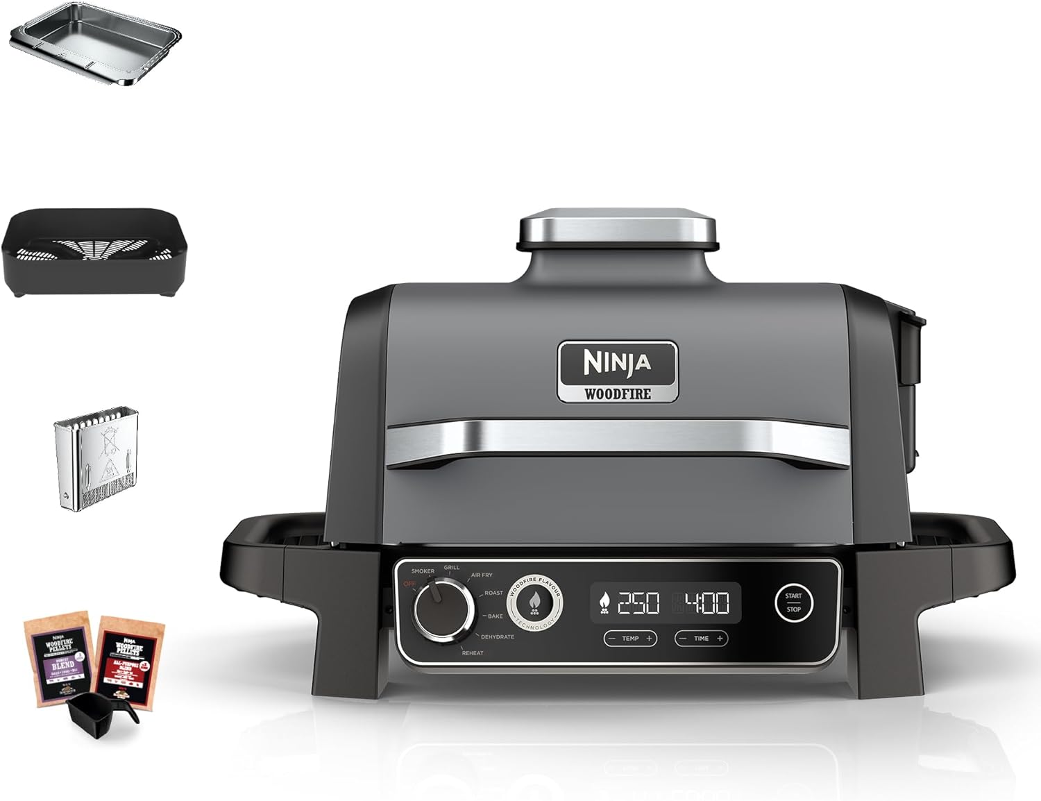 Ninja Woodfire OG850EU barbecue electrique fumoir