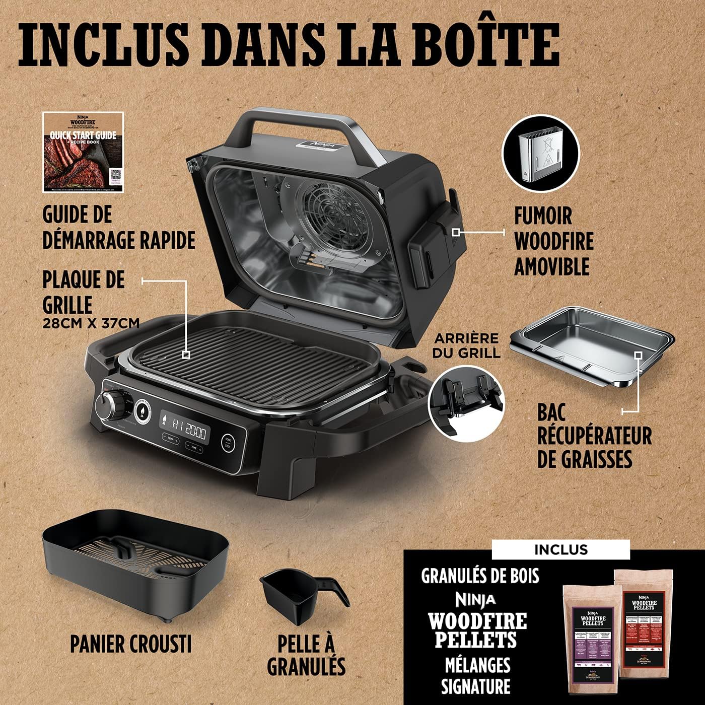 Ninja Woodfire cuisson barbecue
